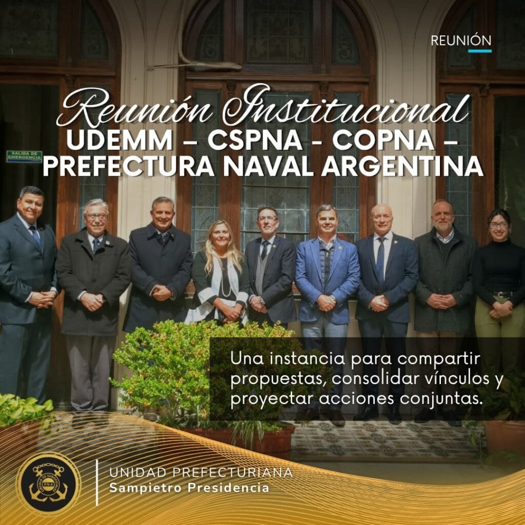Reunión institucional: UdeMM, CSPNA, COPNA y Prefectura Naval Argentina fortalecen vínculos para la formación y el desarrollo